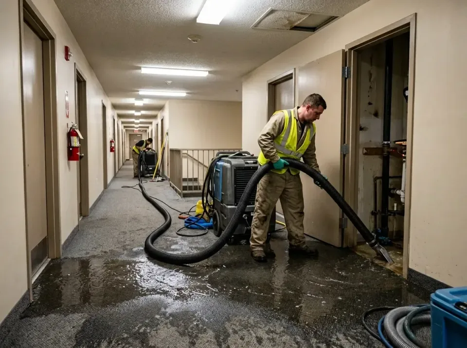 multi-unit-apartment-hallway-f-005 — frequently asked questions, Emergency Burst Pipe Water Extraction & Removal in Boonsbor…